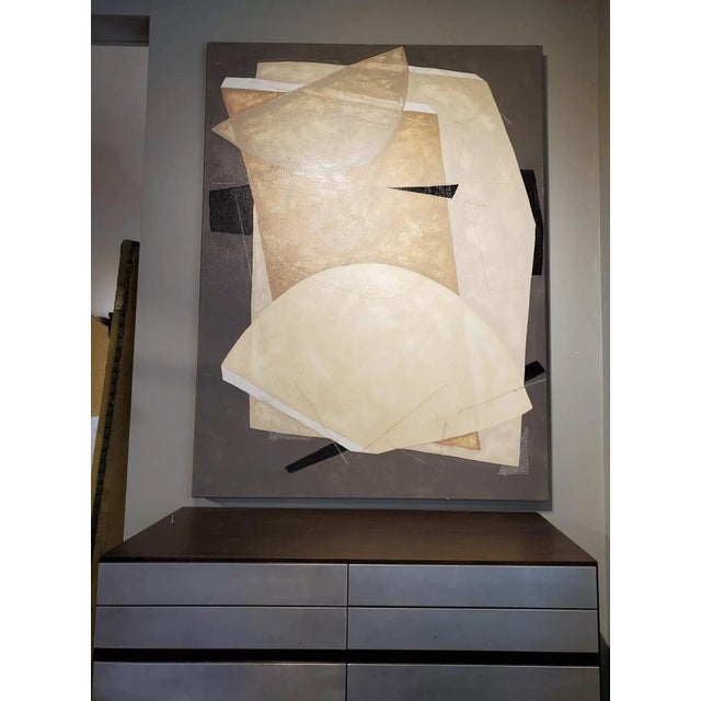 A commanding presence in both form and nuance, Gravity is a masterful original painting from Louis Shields' Structural...