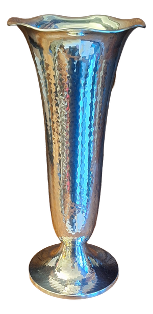 Art Deco Handmade Vase in 835 Silver by Lutz & Weiß, Pforzheim, 1930s
