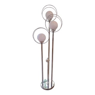 Mid Century Space Age 3 Orb Globe Floor Lamp For Sale