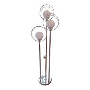Mid Century Space Age 3 Orb Globe Floor Lamp