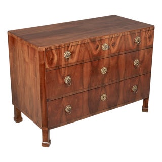 19th Century Biedermeier Commode, Veneer of Walnut For Sale