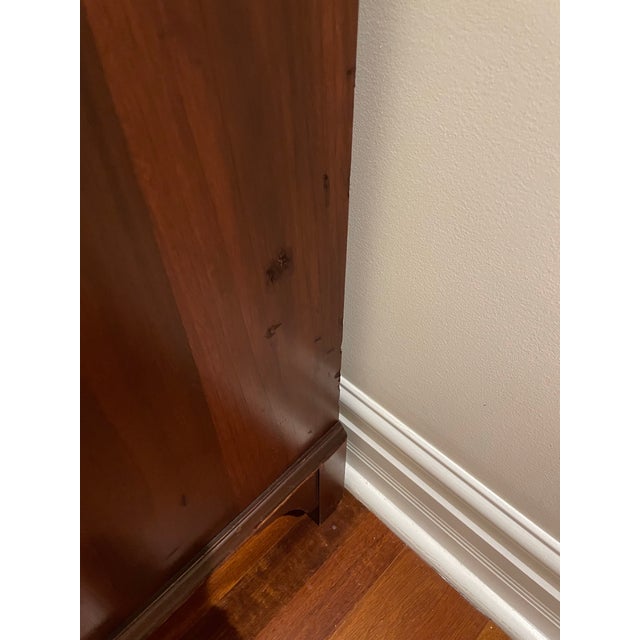 Early 20th Century Colonial Revival Mahogany Slant-Front Secretary Desk With Serpentine Drawers, c.1910 For Sale - Image 10 of 12