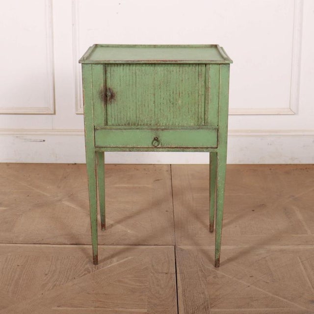 Vintage Dutch Painted Bedside Table For Sale - Image 9 of 9