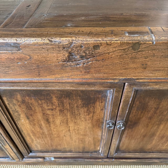 Vintage Fir 6 Drawer Double Door Cabinet c.1920 For Sale - Image 10 of 14