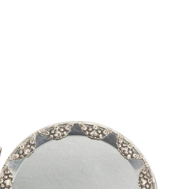 Early 20th Century Portuguese Silver Mirrors, Set of 3 For Sale - Image 4 of 6