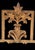 Chinoiserie 1980s Oversized John Richard Chinoiserie Botanical Framed Wall Art With Gilt Rope Architectural Pediment Crest For Sale - Image 3 of 11