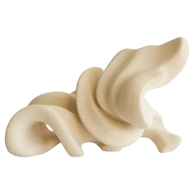 Ceramic Whispered Air Sculpture in Stoneware Clay by Aleksandra Krasnopolska For Sale - Image 9 of 9