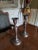 American Vintage Bronze Colored Candlesticks - a Pair For Sale - Image 3 of 4