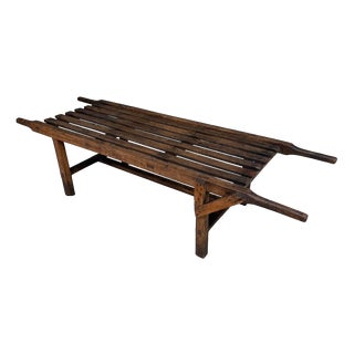 Antique French Display Bench, 1900s For Sale