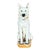 Vintage Boho Painted Ceramic Dog For Sale