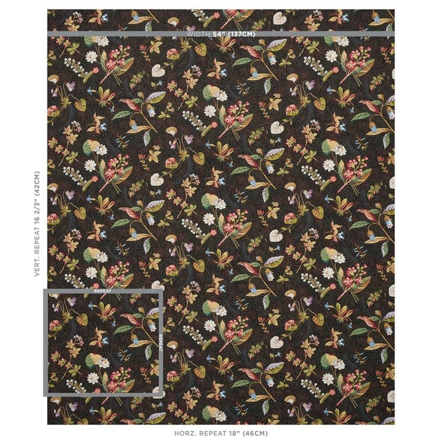 Blackwell Linen’s exquisitely detailed botanical forms stand out against a background of faint silhouettes of seaweed,...