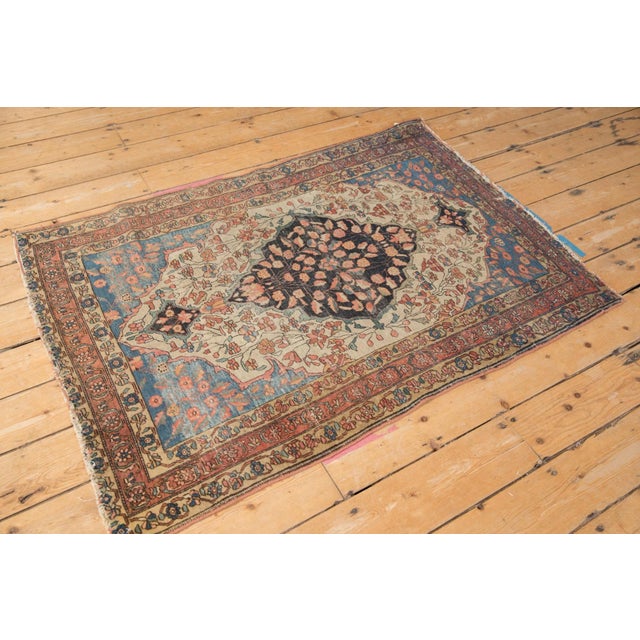 Textile Antique Fine Farahan Sarouk Rug - 3'4" X 4'9" For Sale - Image 7 of 12