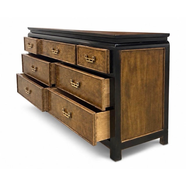 1970s Vintage 7 Drawer Lowboy by Raymond Sobota for Century Furniture Company for Their Chin Hua Collection For Sale - Image 5 of 6