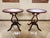 1960s Pair of Victorian Style Lyre Harp Side Tables - Mahogany For Sale - Image 11 of 11