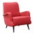 Vintage Italian Lounge Chair in Fabric and Wood, 1950s For Sale - Image 9 of 9