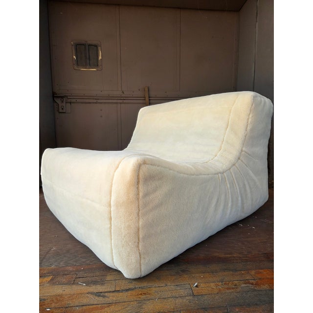 1980s Bespoke Vintage Giovanni Sforza Armless Chair or Loveseat For Sale - Image 4 of 12