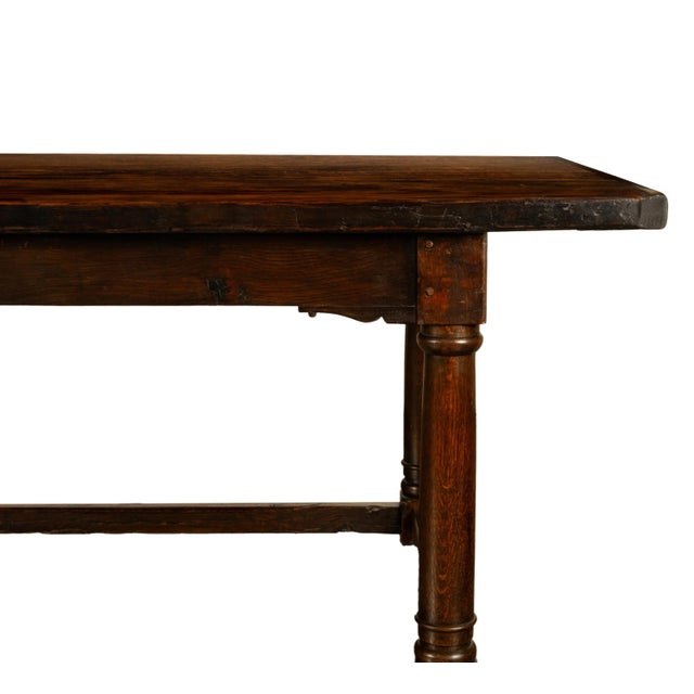 Antique 17th Century Charles I Jacobean 80" Long Oak Refectory Dining Table 1630 For Sale - Image 18 of 18