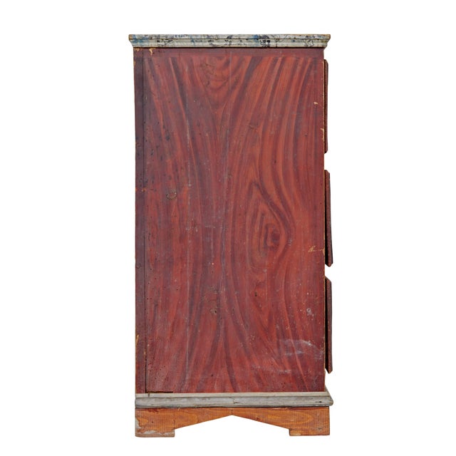 Rustic Swedish Hand-Painted Chest of Drawers, 1840 For Sale - Image 3 of 8