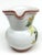 1990s Italian Ceramic Flower Hand Painted Small Pitcher For Sale - Image 5 of 8