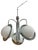 Vintage Space Age Steel and Glass Pendant Light, 1970s For Sale - Image 11 of 11
