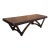 Rare sculptural coffee table / bench hand crafted solid mahogany top and frame and walnut veneer atop trademark “Pearsall...