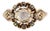 Neo-Renaissance Ring in 18 Carat Gold, Enamel and Diamond, Size 8 For Sale