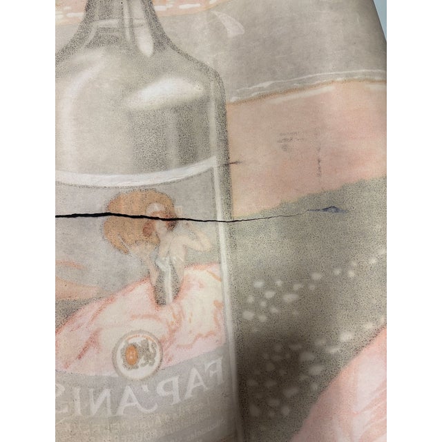 Large 5' Foot French Fap'Anis Drink Advertising Poster by Delval, 1935 For Sale - Image 9 of 10