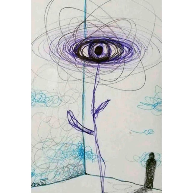 Keziat, Beyond, Original Mixed Media Drawing, 2020 For Sale