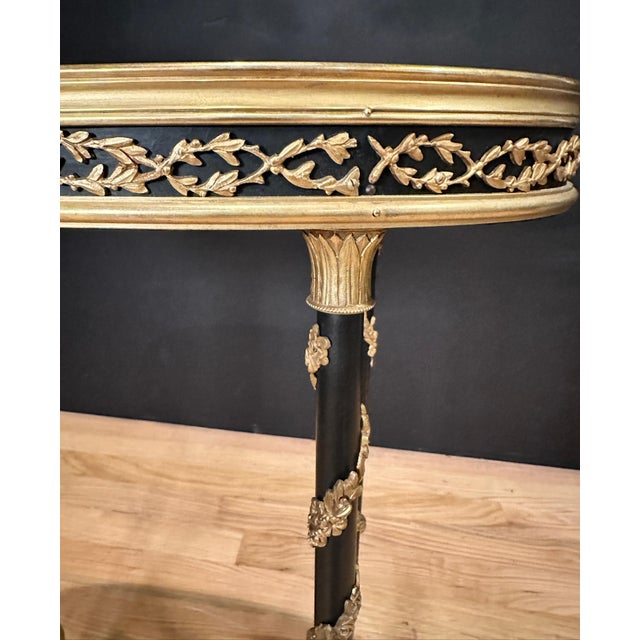 Metal Late 19th Century French 19th Century Gilt And Patinated Bronze Side Table For Sale - Image 7 of 7