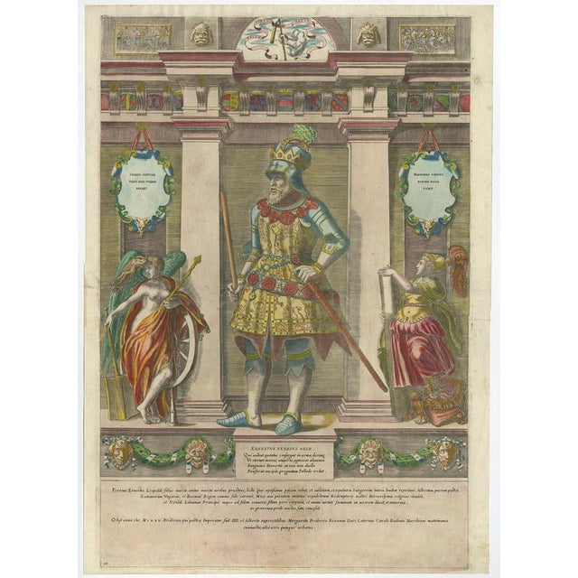 Antique print titled ''Ernestus Ferreus Arch'. **Ernest the Iron (1377-1424)** Background: Ernest the Iron, also known as...