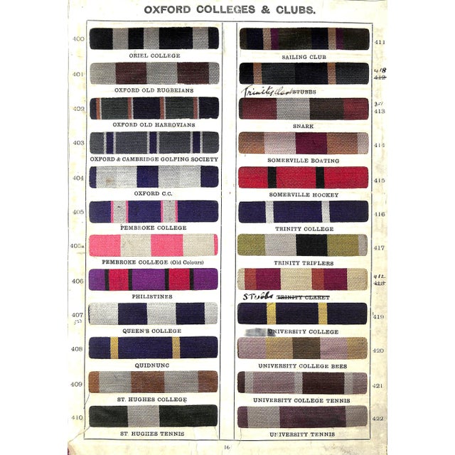 Regimental, Old Boys, School & Club Colours. 1937 Book of Swatches For Sale In New York - Image 6 of 18