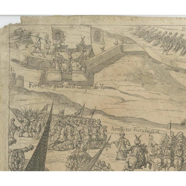 Paper Arnoldo Van Westerhout, Battle of Vienna in 1683, 1725, Etching For Sale - Image 7 of 10