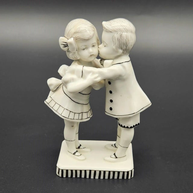 Ceramic Art Nouveau Porcelain Figurine from Göbel, 1910s-1920s For Sale - Image 7 of 7