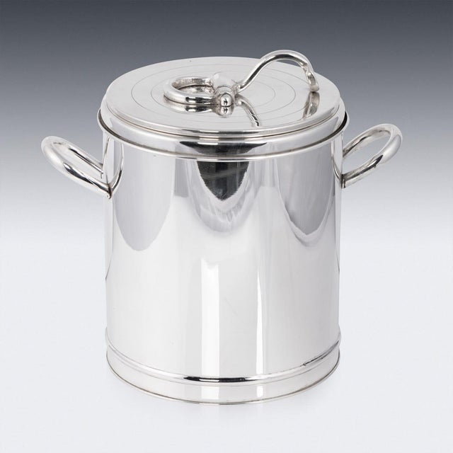 Vintage Italian Silver Plated Ice Bucket by Gucci, 1980 For Sale - Image 4 of 10
