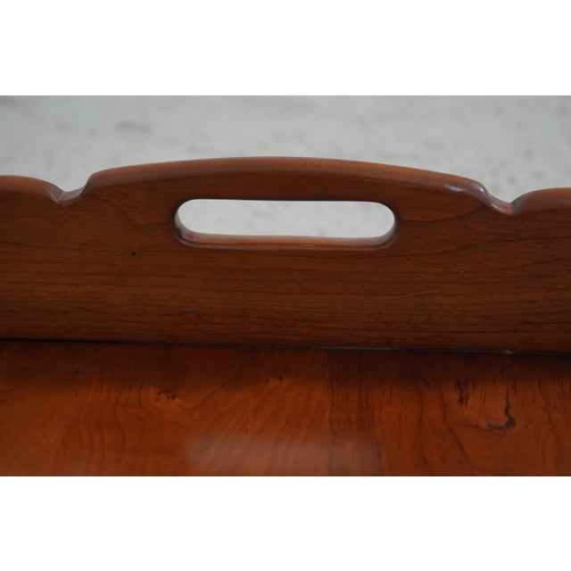 Stickley Unmarked Solid Cherry Serving Tray For Sale In Philadelphia - Image 6 of 7