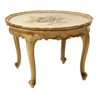 Vintage Louis XV Round Table, 1930s For Sale