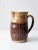 Brown Vintage Studio Pottery Pitcher For Sale - Image 8 of 12