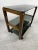 Cart in Wood and Glass Smoke with Wheels, Italy, 1980s For Sale - Image 6 of 10