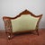 Brown Louis Philippe Damask Sofa in Carved Solid Walnut For Sale - Image 8 of 18