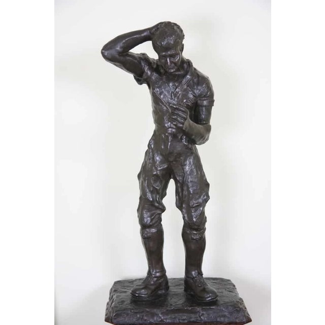 Reynaert Juul, Man in Boots, Bronze For Sale - Image 3 of 10