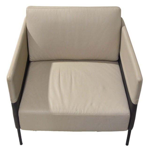 Modern Modloft Modern Leather Allen Lounge Chair For Sale - Image 3 of 9