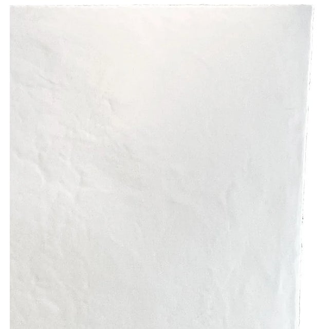 Contemporary 20th Century Large White Abstract Contemporary Heavily Textured Drip Painting by Joseph Cohen For Sale - Image 3 of 10