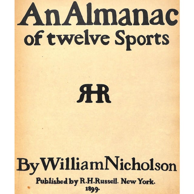 Traditional "An Almanac of Twelve Sports" 1898 Nicholson, William For Sale - Image 3 of 18