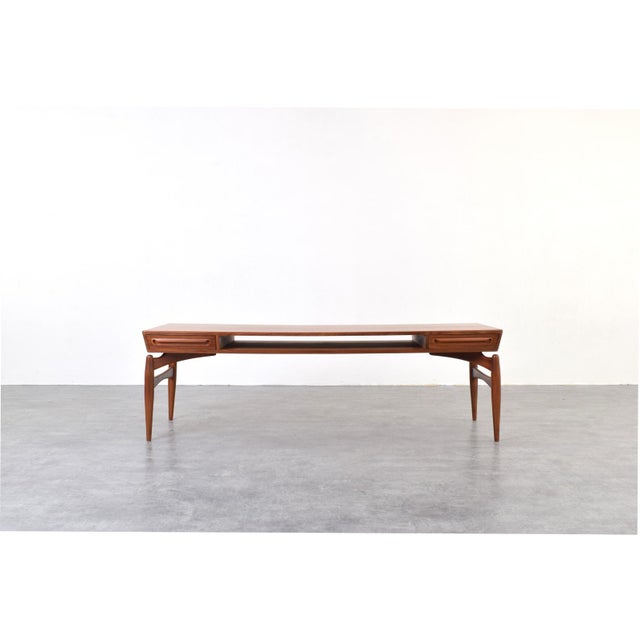 Johannes Andersen Mid-Century Modern Teak Coffee Table by Johannes Anderen for Trensum Möbelfabrik, 1960s For Sale - Image 4 of 16