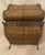 Vintage Woven Rattan Bombay Storage Chest With Lid Wrought Iron Scroll Feet, Handles, and Latch. For Sale - Image 14 of 17