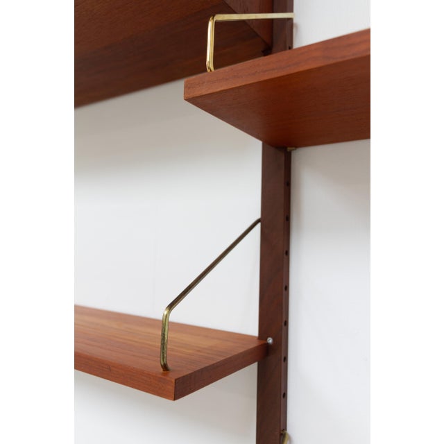 Modern Danish Teak 2-Bay Modular Wall Unit by Poul Cadovius for Cado, 1960s For Sale - Image 6 of 18