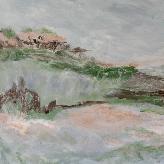 Original Abstract Landscape Painting on Large Canvas For Sale - Image 4 of 7