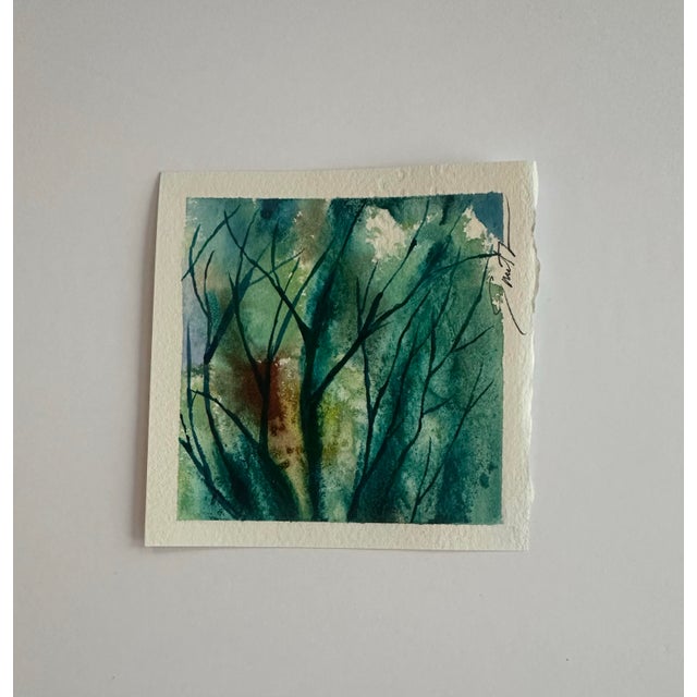 Original watercolor landscape. This painting may be viewed more than one way.