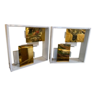 Pair of “Quadro Di Luce” Table Lamps by Gio Ponti for Pollice, Italy, 1960s For Sale