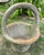 Mid-Century Modern Vintage Concrete Basket Shaped Planter For Sale - Image 3 of 8